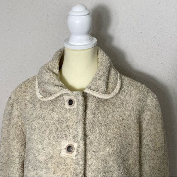 Vintage Tudor Court Button Front Speckled Fleece Jacket/Shacket Women's Size Med - Picture 16 of 16